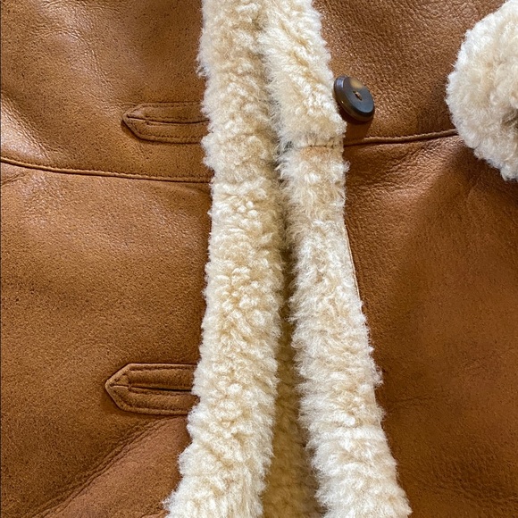 100% Shearling Leather Coat - Picture 4 of 4